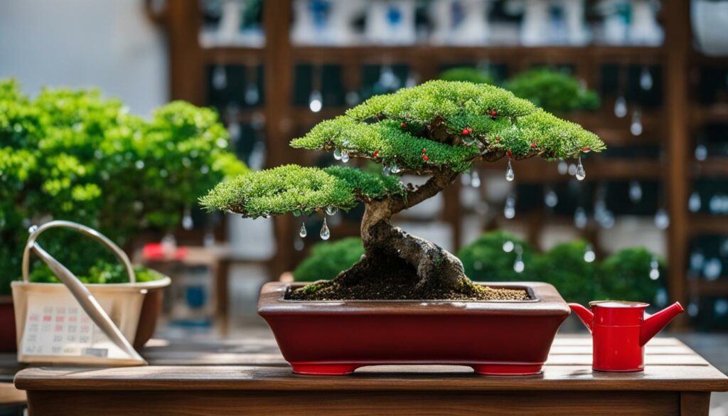 Bonsai Watering Schedule