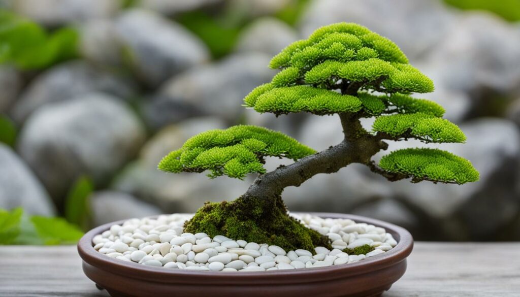 Ash bonsai tree with aphids