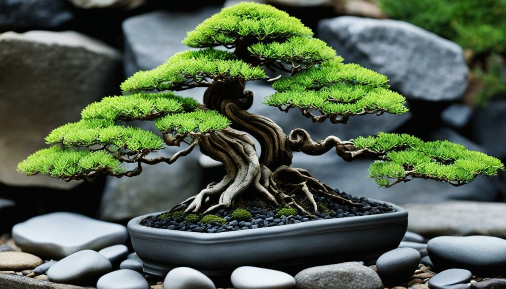 Bonsai rock planting