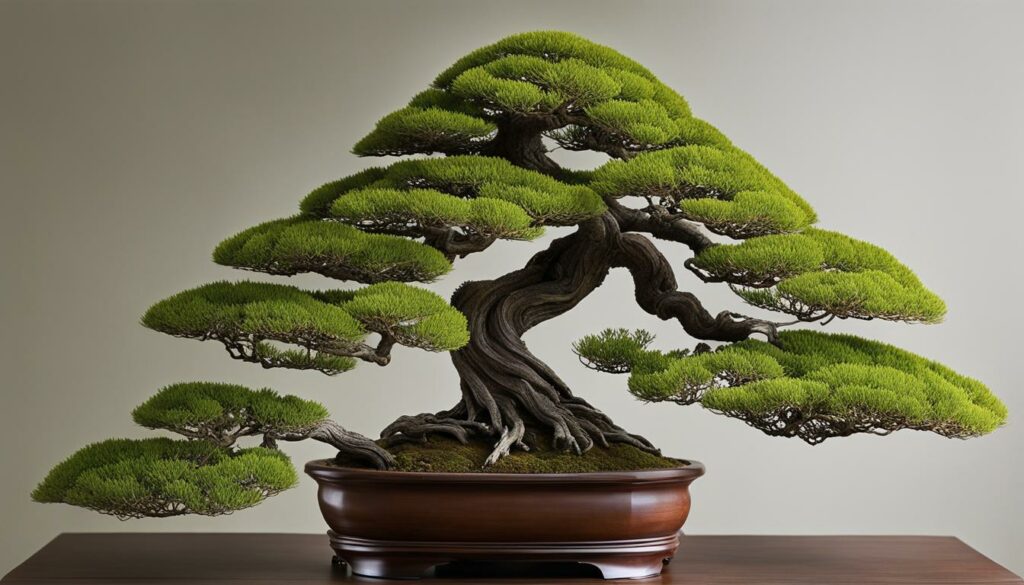 Bonsai wire used for advanced shaping techniques