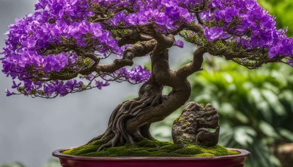 Jacaranda bonsai pruning