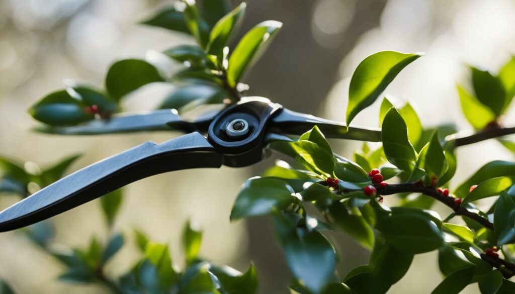 Japanese Holly bonsai pruning