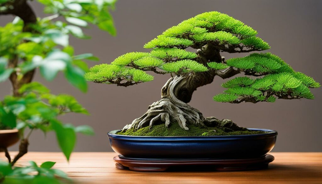 Pinching Techniques for Fine-Tuning Bonsai Leaves Image