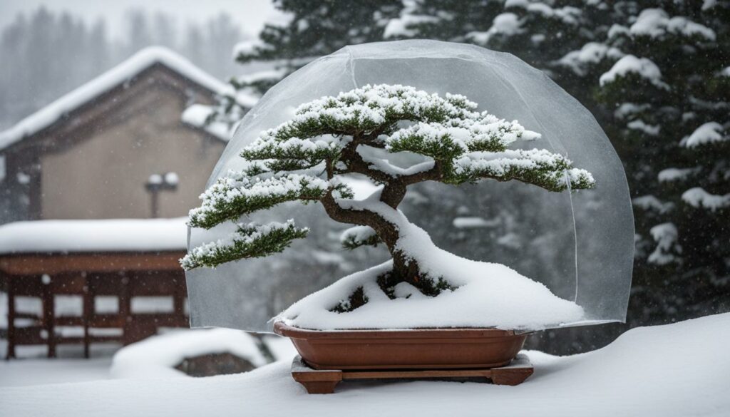 Protecting bonsai from weather