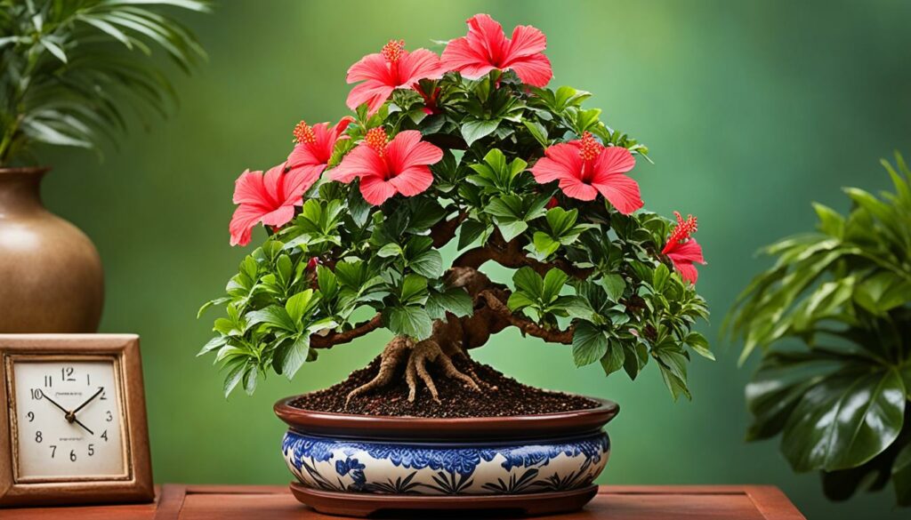 Tropical Hibiscus Bonsai