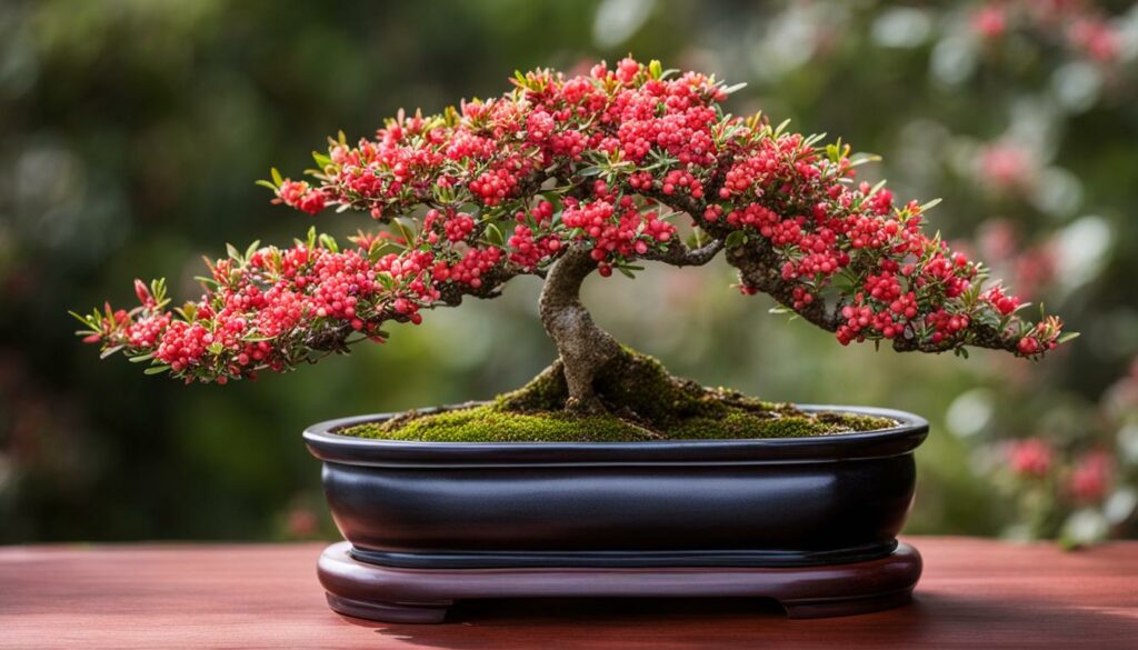 flowering Cotoneaster bonsai