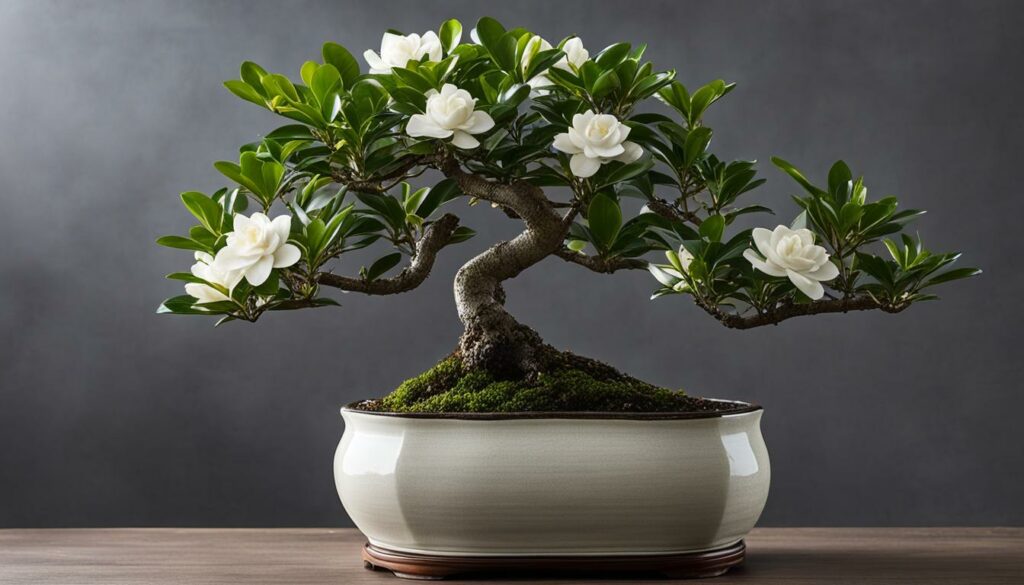 flowering Gardenia bonsai