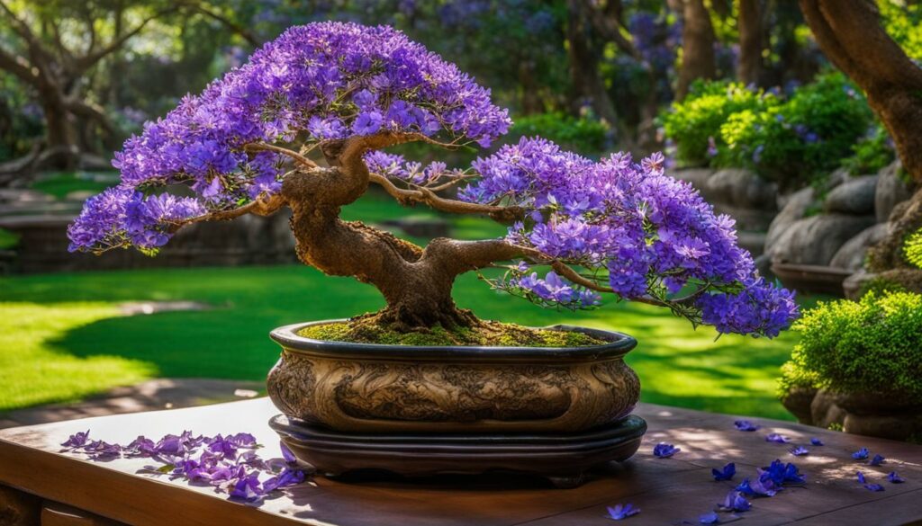 flowering Jacaranda bonsai