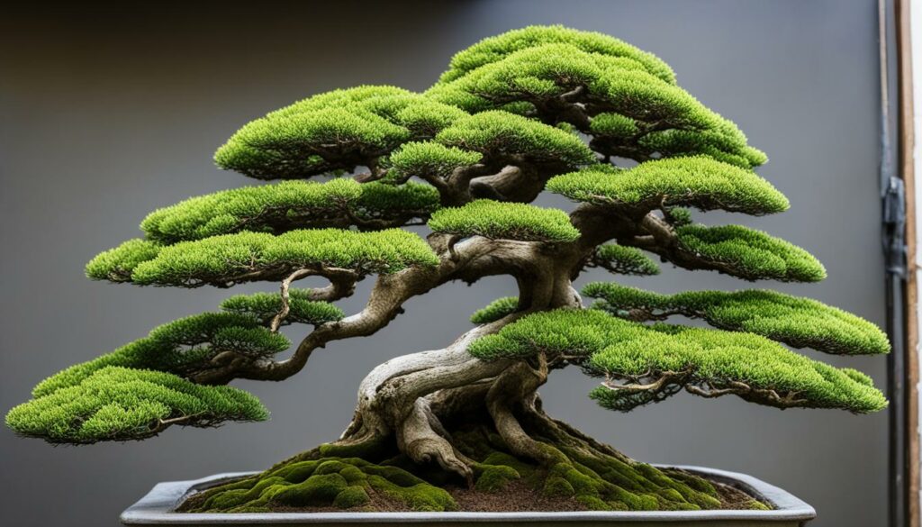 growth control in bonsai tree